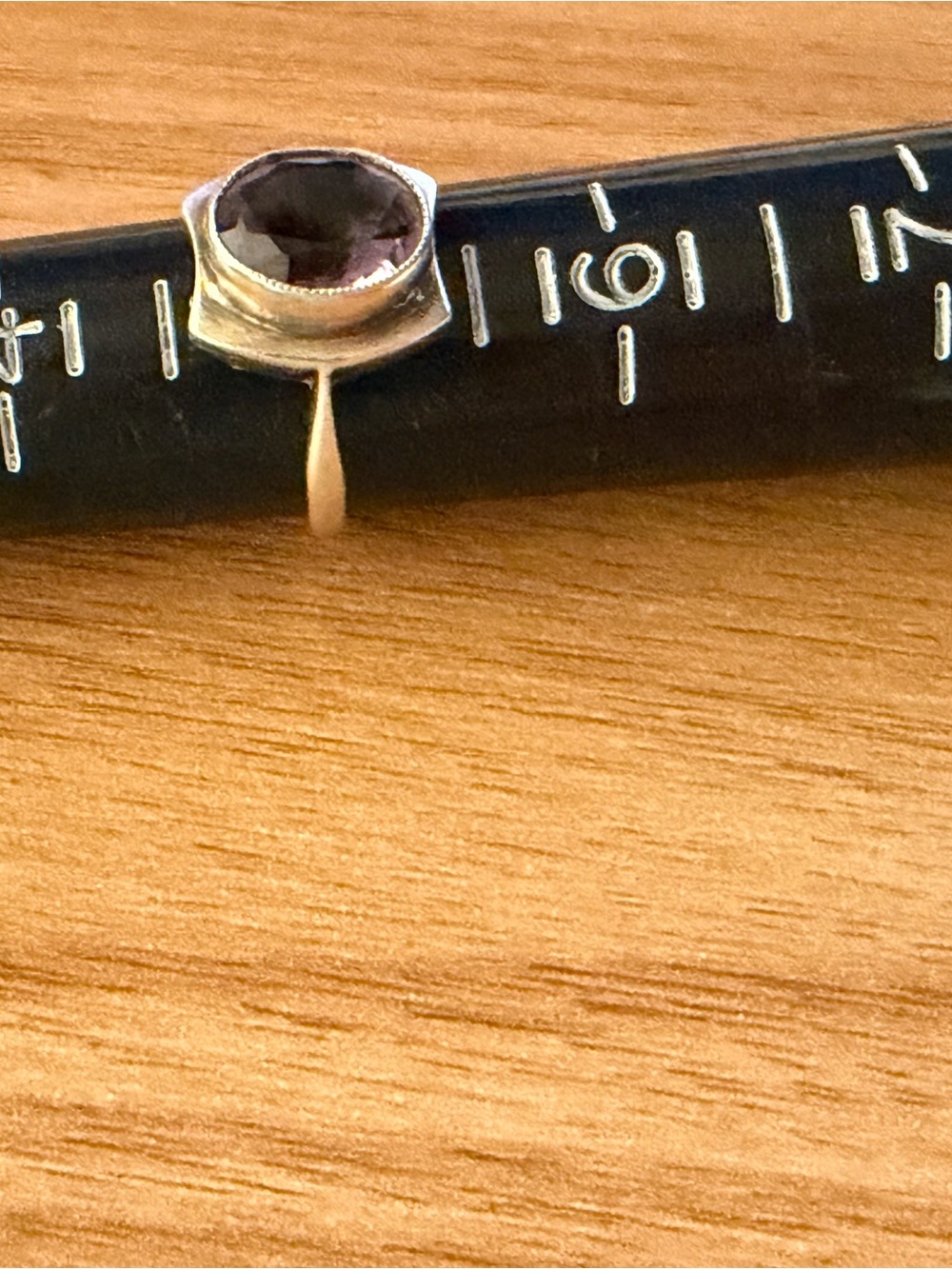 Sterling Silver Ring with Faceted Light Purple Stone-amethyst - Picture 3 of 7